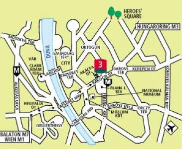 Hotel Ibis City - map - Budapest Hotel Ibis City - ✔️ Hotel Ibis Budapest City*** - 3 star Ibis Hotel in Budapest (former Ibis Emke)